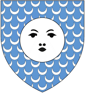 azur semé de croissants d'argent