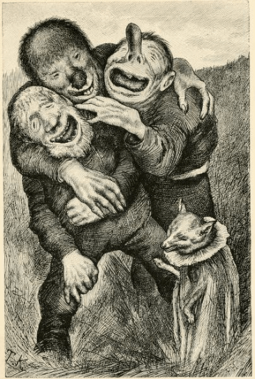 erik-werenskiold-conte-the-golden-bird-ha-ha-ha-the-trolls-laughed-and-held-on-to-one-another