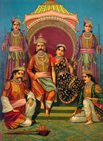draupadi_and_pandavas